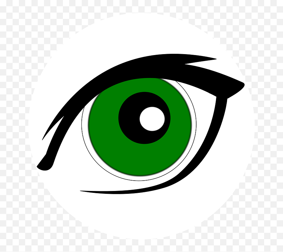Free Eyelashes Eye Illustrations - Green Eye Clipart Emoji,Blush Face Emoticon