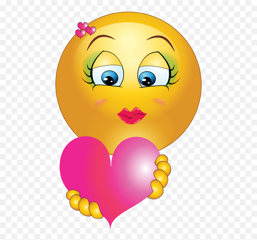 Cute Girl Smiley Faces - Cute Love Smiley Emoji,Girl Emoji
