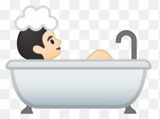Light Skin Tone Emoji - Person Taking A Bath