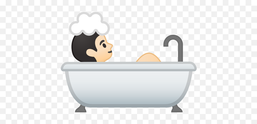 Light Skin Tone Emoji - Person Taking A Bath,Plumbing Emoji