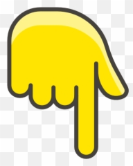 Pointing Down - Tunjuk Ke Bawah Emoji