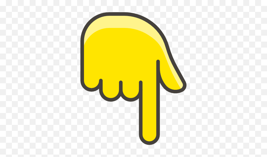 Pointing Down - Tunjuk Ke Bawah Emoji,Down Arrow Dog Emoji