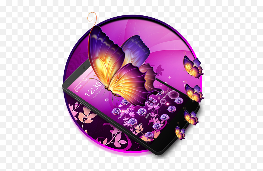 Scintillating Butterfly Theme - Aplikacionet Në Google Play Floral Design Emoji,Magic Wand Emoji