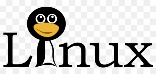 Linux Text With Funny Tux Face Vector Image Emoji