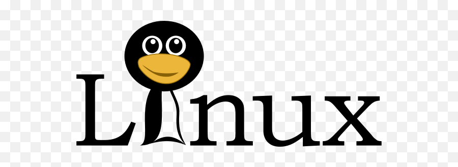 Linux Text With Funny Tux Face Vector Image Emoji,What Is An Emoticon