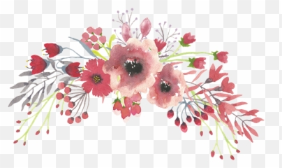 Flower Watercolor Png Flower Watercolor Png Transparent - Transparent Background Watercolor Flowers Png Emoji,Bouquet Of Flowers Emoji