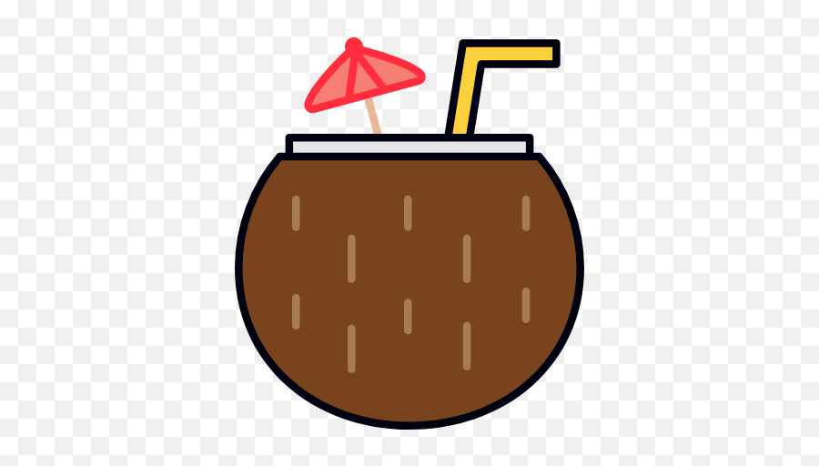 Coconut Cocktail Graphic - Clip Art Emoji,Radish Emoji