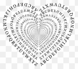 Heart With Alphabet - Emoji