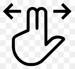 Two Finger Slide Comments Clipart - Full Size Icon Png Emoji