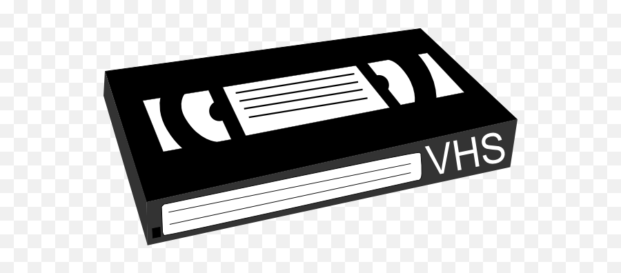 Video Tape Clipart Black And White - Vhs Clipart Emoji,Vhs Emoji