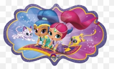 Shimmer and Shine Flying Carpet Foil Balloon - Just For Kids And Magic Png Emoji