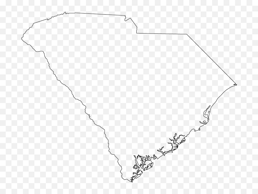 North Carolina Outline Clipart - South Carolina Outline World Atlas Emoji,North Carolina Flag Emoji