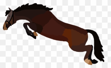 Horse Jumping Horsejumping Horses Bay - Illustration Emoji