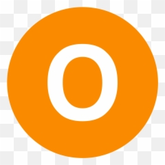 Eo Circle Orange White Letter - Number 3 Emoji