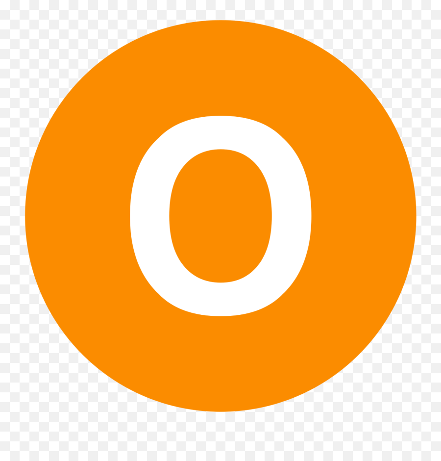 Eo Circle Orange White Letter - Circle Number 3 Orange Emoji,Letter O Emoji