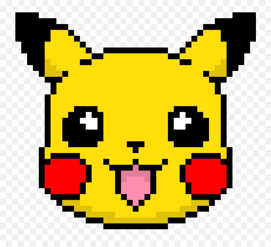 Download Free Emoticon Art Pikachu Yellow Drawing Pixel Icon - Pixel Art Pikachu Emoji,Emoticon Art