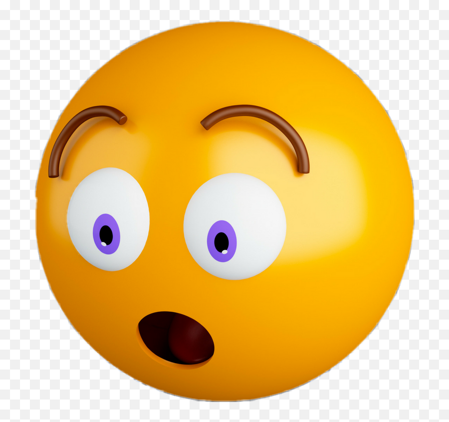 Emoji Emojis Emotions Emoticons Surprised 3d Scfavemoji - Emoticons Png,Surprise Emoticon