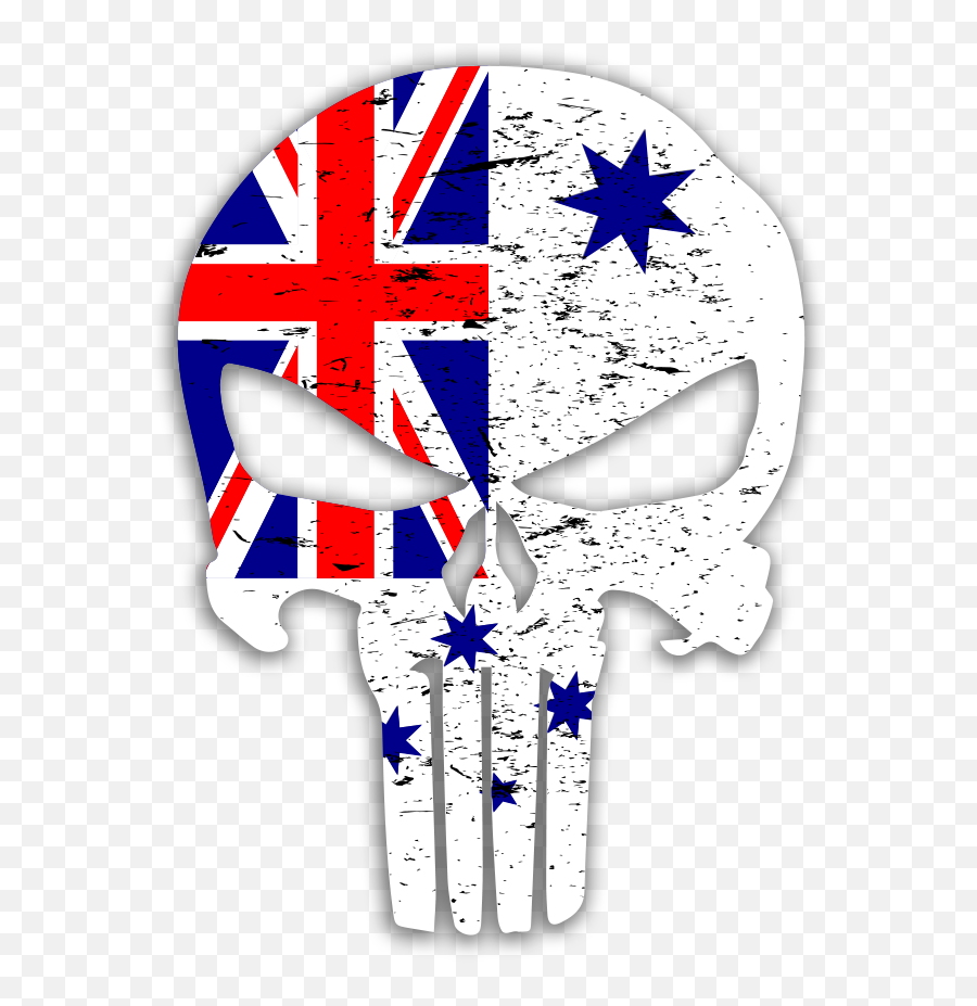 Details About Punisher Skull Australian White Ensign Royal Australian Navy Decal Vinyl Sticker - Australia Punisher Skull Emoji,Soviet Union Flag Emoji
