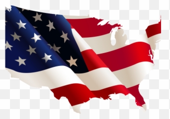 Free American Flag Clipart - United States Shape Png Map Emoji