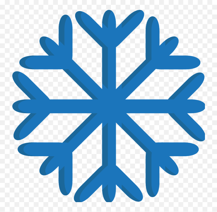 Snowflake Emoji Clipart - Silueta Copos De Nieve Png,Snowflake Emoji Png