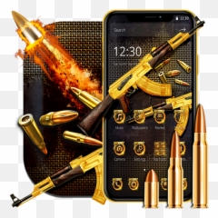 Ak47 Machine Gun Theme Emoji,Ak47 Emoji