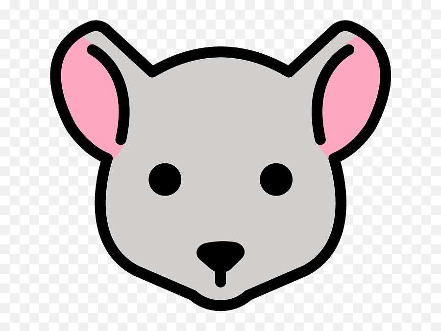 Mouse Face Emoji Clipart - Dot,Hamster Face Emoji