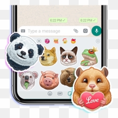 Funny Animal Stickers - Cartoon Emoji
