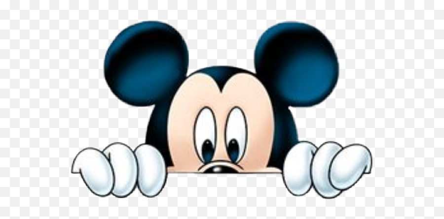 Mickeymouse Disney Mickey Peeping - Mickey Mouse Logo Png Sticker Emoji,Peeking Emoji