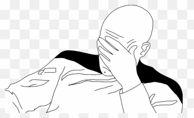 Facepalm Meme Transparent Png Clipart - Meme Facepalm Png Emoji,Picard Facepalm Emoji