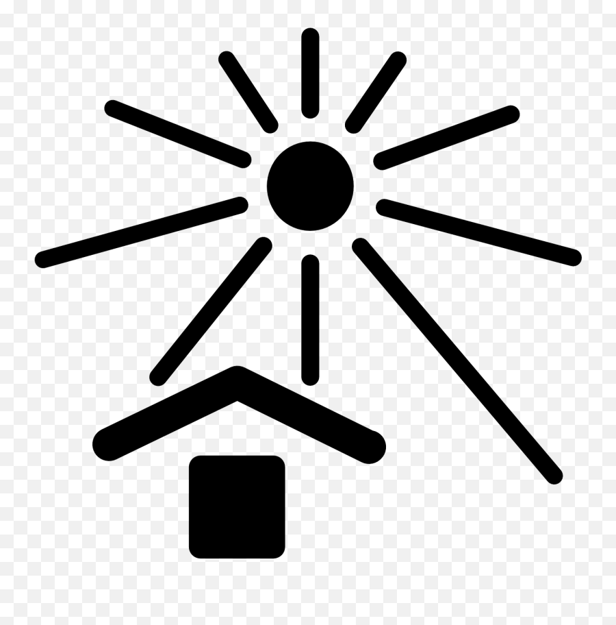 Ultraviolet Sun Heat Uv Rays - Keep Away From Sunlight Symbol Emoji,Beach Umbrella Emoji