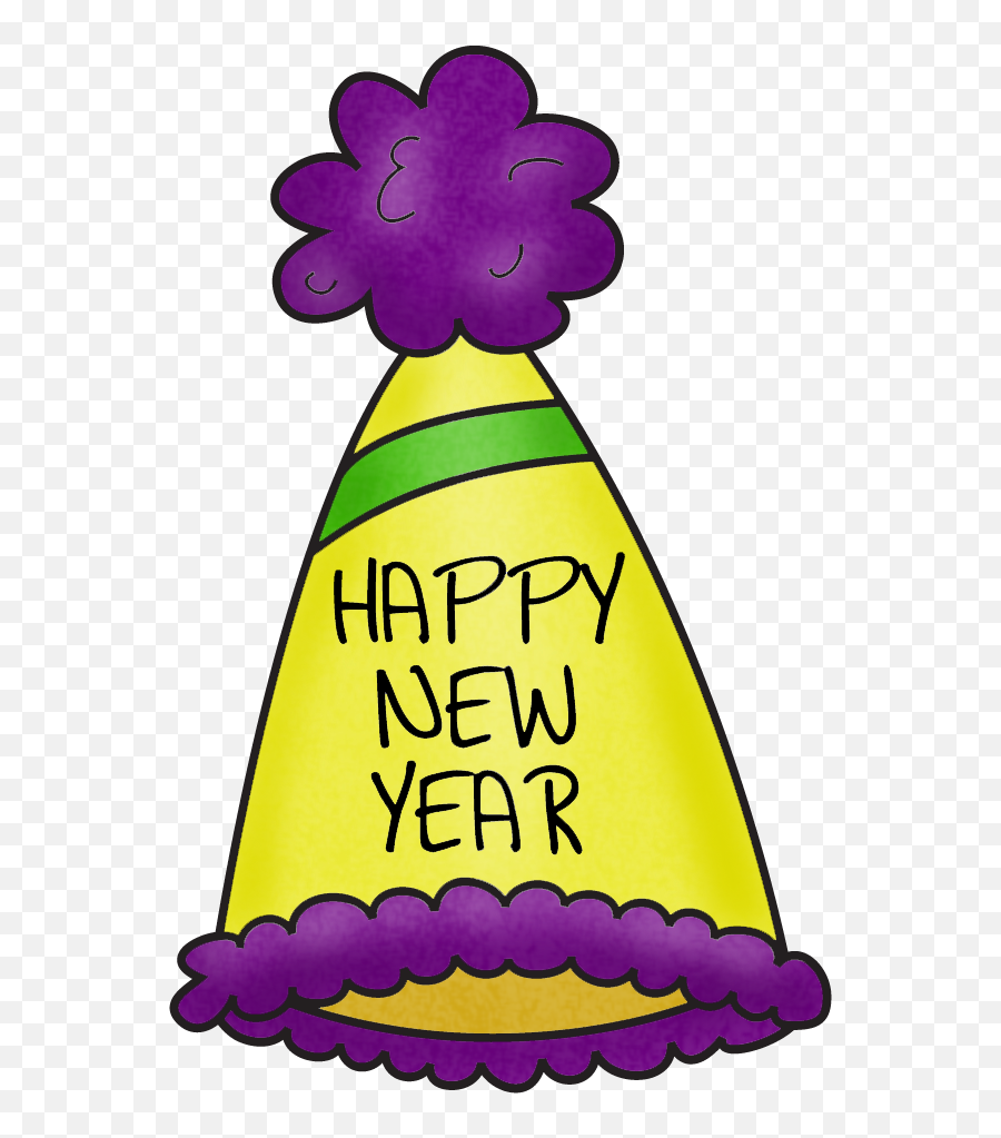 2019 New Year Images - New Years Party Hats Clip Art Emoji,Happy New Year Emoji 2019