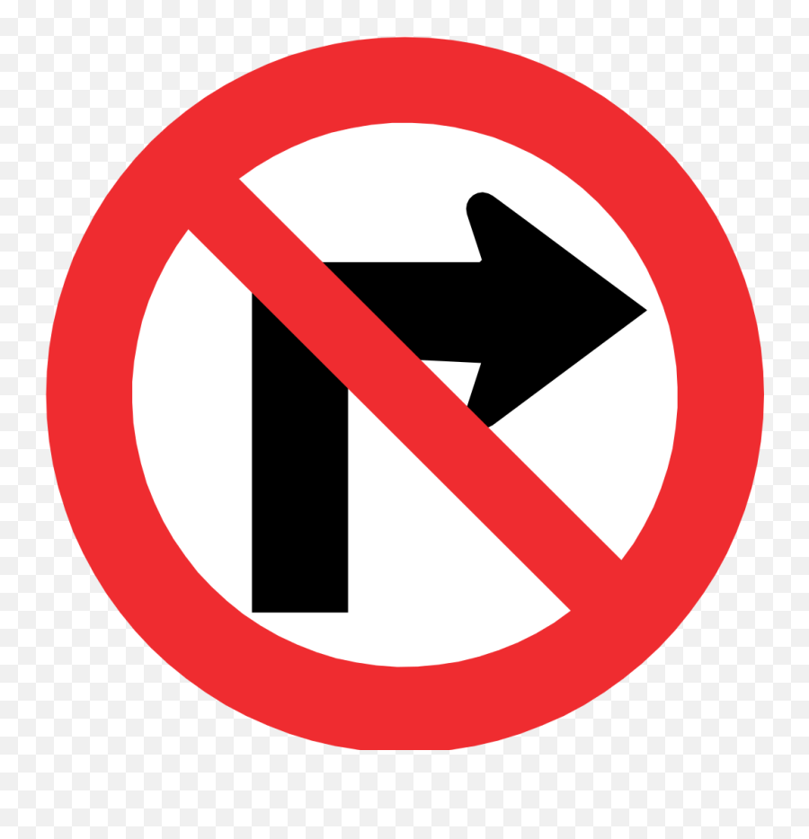 Chile Road Sign Rpo - Traffic Sign No Right Turn Emoji,Paw Print Emoticon