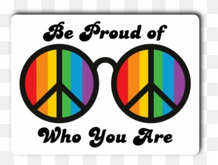 3x4 Rainbow Vinyl Sticker Lgbtq Pride - Circle Emoji,Proud Of You Emoji