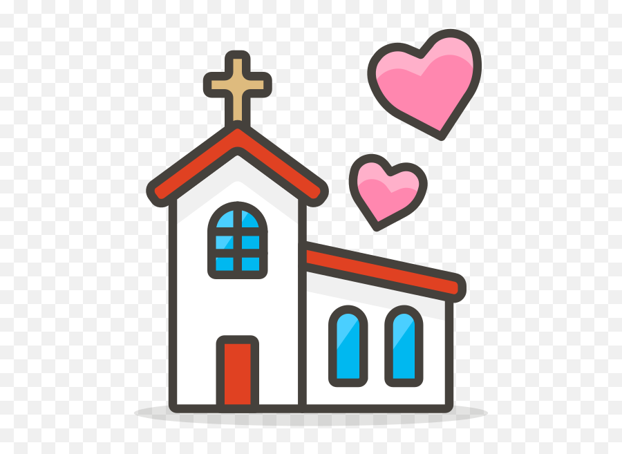592 - Church Icon With Heart Emoji,Find The Emoji Wedding