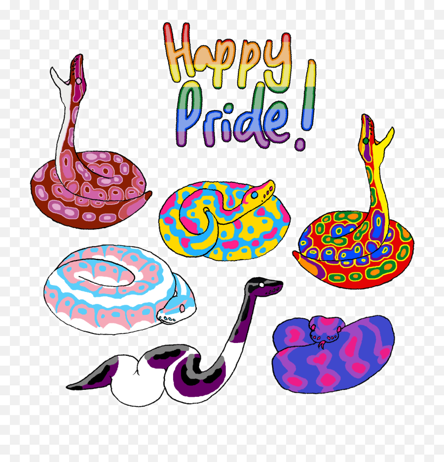 Gay Stuff - Ball Python Cute Art Emoji,Bisexual Symbol Emoji