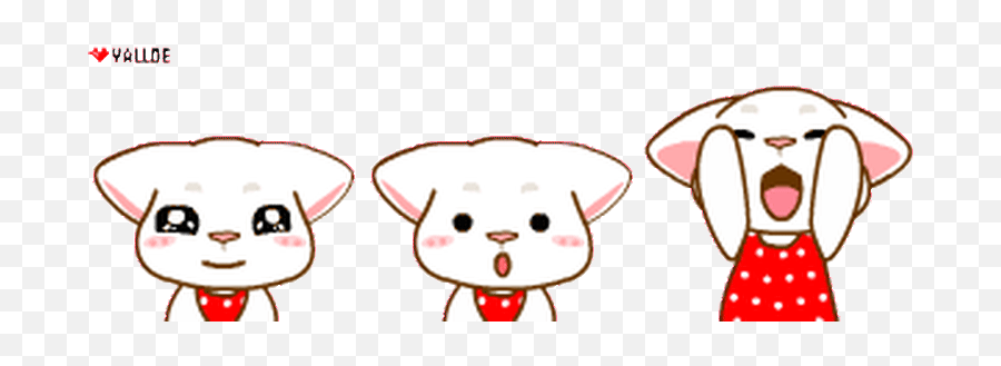 Acting Cute Bear And Cat Emoticons Sticker Gif - Cut Gif Emotes Emoji,Cat Emoticons