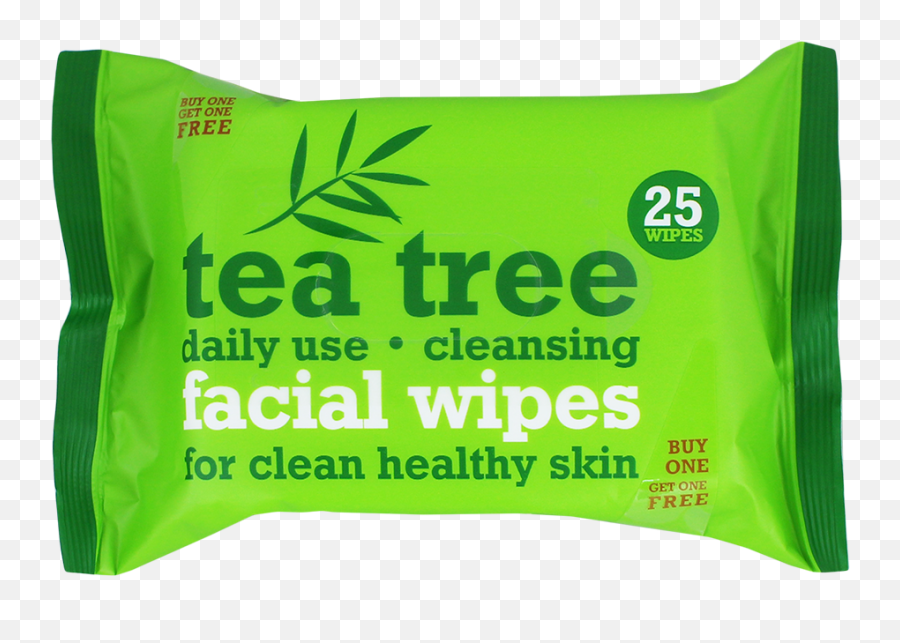 Tea Tree Cleansing Facial Wipes 25s - Pillow Emoji,Emoji Twin Set