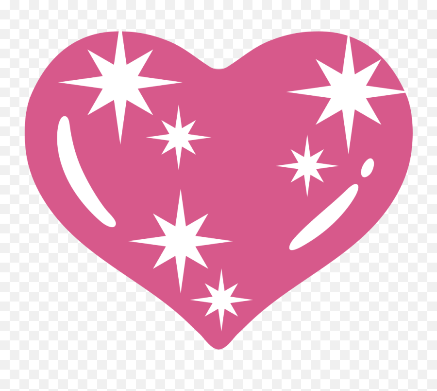 Emoji U1f496 - Pink Heart With Stars,Sparkle Emoji