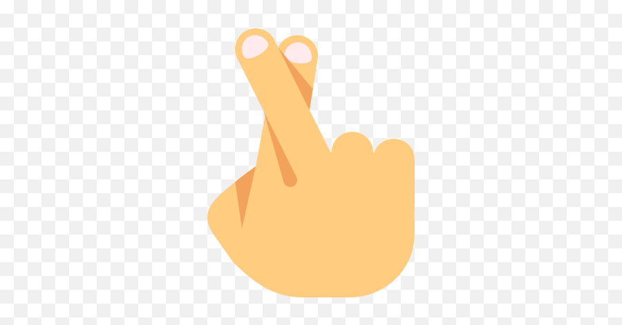 Fingers Crossed Icon - Clip Art Emoji,Emoji Crossed Fingers