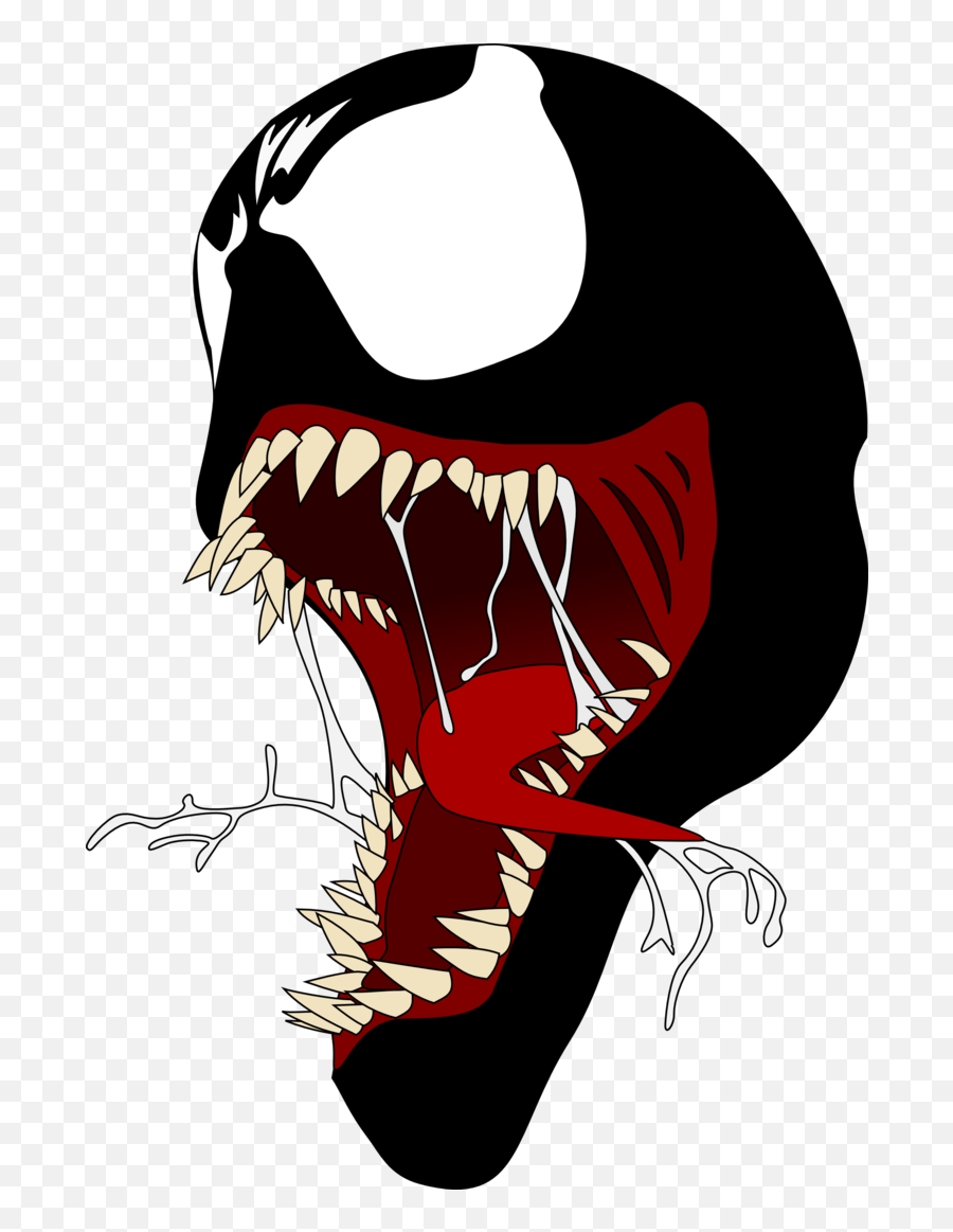 Venom Head Face Scarry - Cara Venom Png Emoji,Venom Emoji