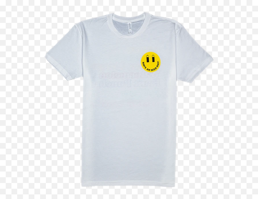 Have An Iced Day Shirt - White Smiley Emoji,Cherry Blossom Emoticon