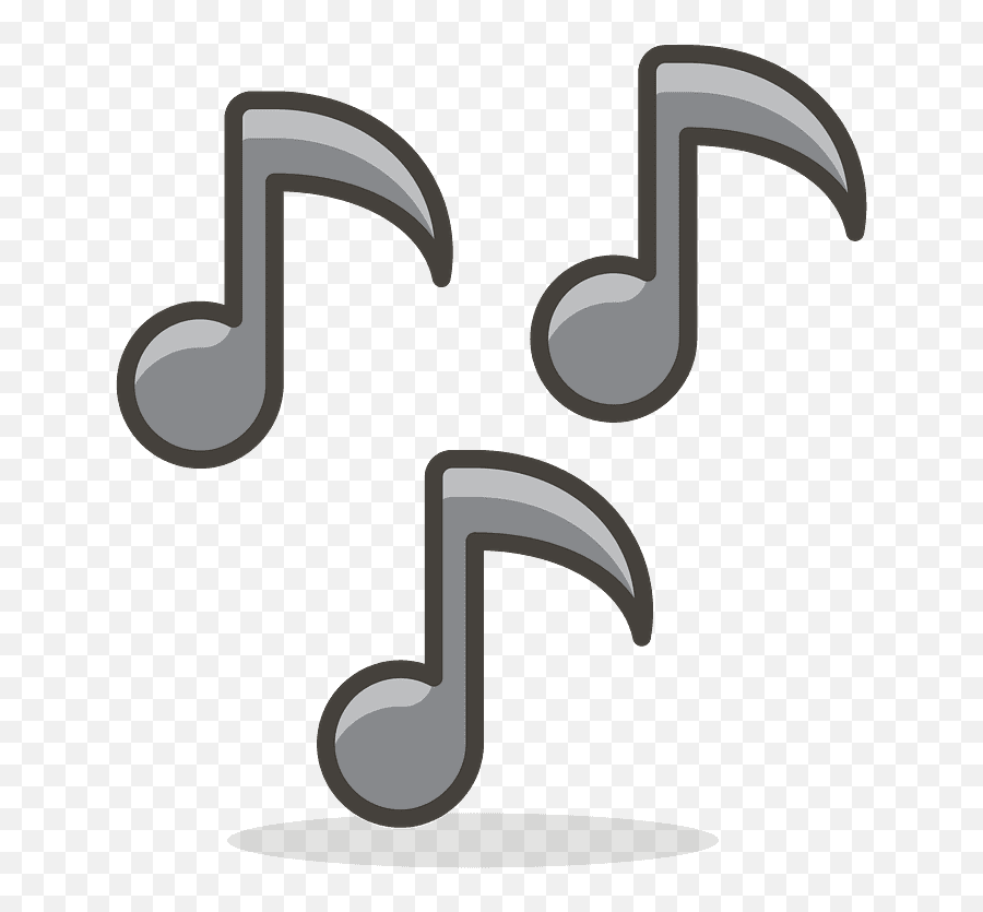 Musical Notes Emoji Clipart - Emojis De Notas Musicales,Music Note Emoji
