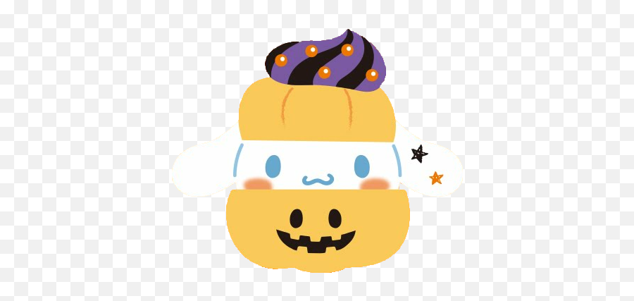 Cinnamonroll Profiterole Puff Halloween Pumpkin - Cinnamoroll Halloween Emoji,Cinnamon Roll Emoji