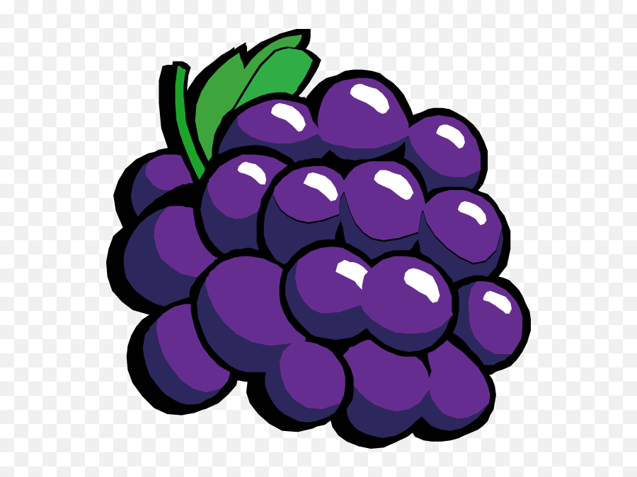 Retro Grapes Clipart Has - Grapes Clip Art Emoji,Grape Emoji