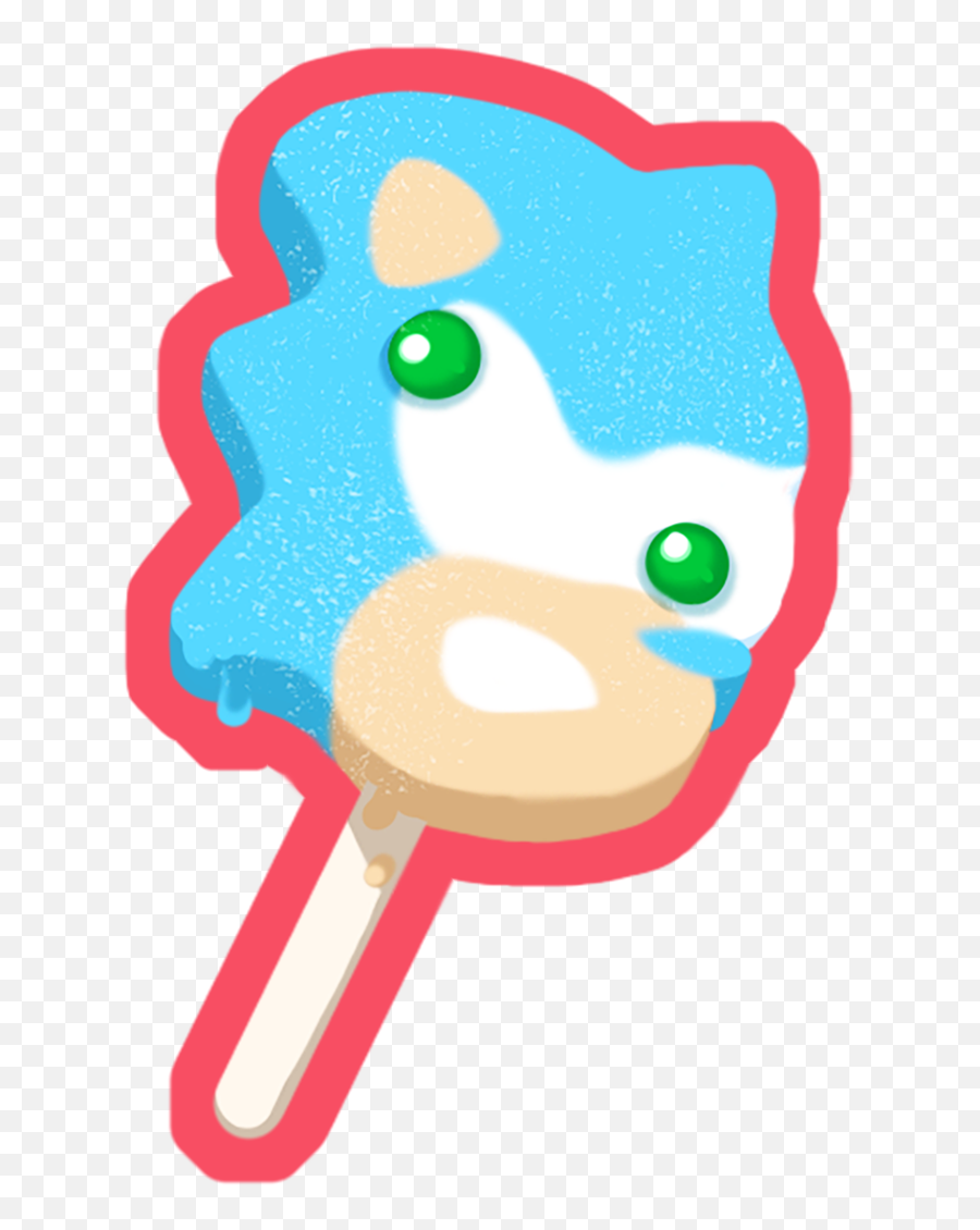 Sonic Popsicle Sticker - Sonic Popsicle Pin Transparent Sonic Popsicle 3d Emoji,Popsicle Emoji