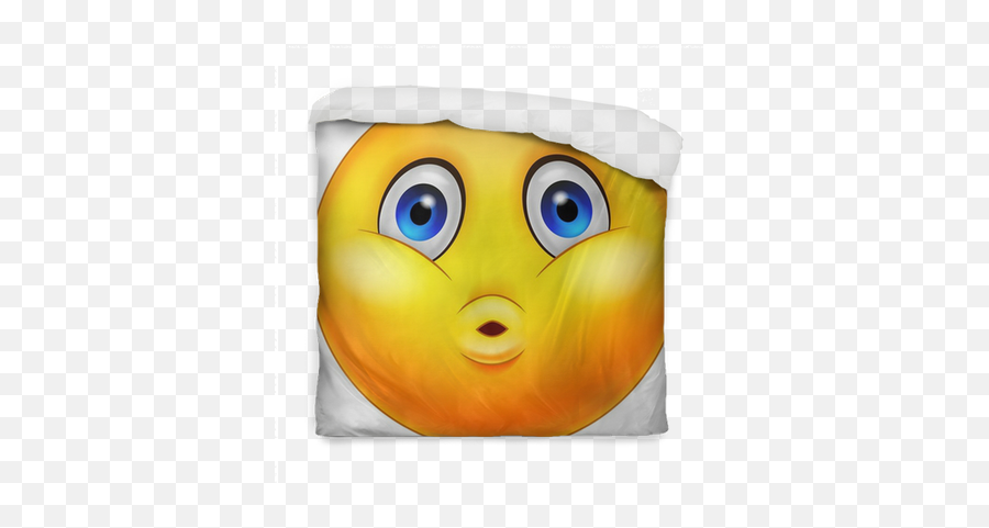Smiley Emoticons Surprise Expression Duvet Cover Pixers - Cushion Emoji,Surprise Emoticon
