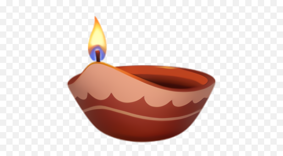 Diwali Orange Bowl Ceramic For Diya For - Diya Lamp Emoji Ios,Lamp Emoji