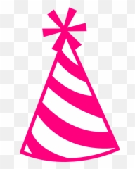 Pink Birthday Hat Clipart - Emoji