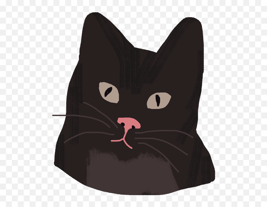 St Brendan - Black Cat Emoji,Groaning Emoji