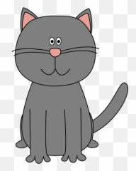 Gray Cat Clip Art - Cat Clipart Grey Emoji,Grey Cat Emoji